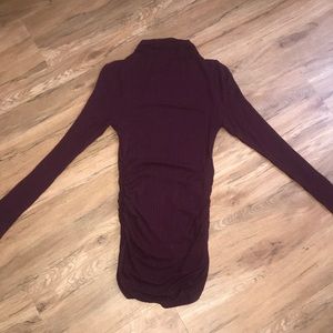 Maroon Tunic High Neck Dress